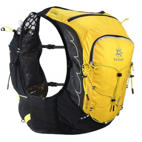 Kailas рюкзак FUGA Solid 12 Trail Running Bag KA2064022 (Черный/Желтый, S, 13057)