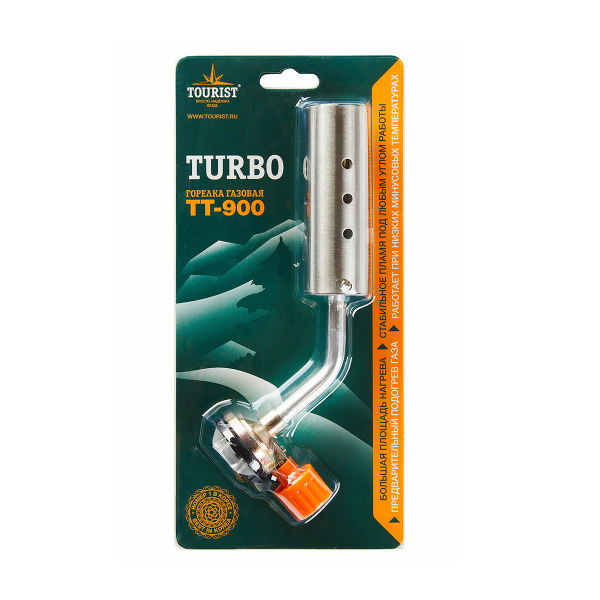 Горелка газовая TURBO (TT-900) с системой подогрева газа, «Tourist»