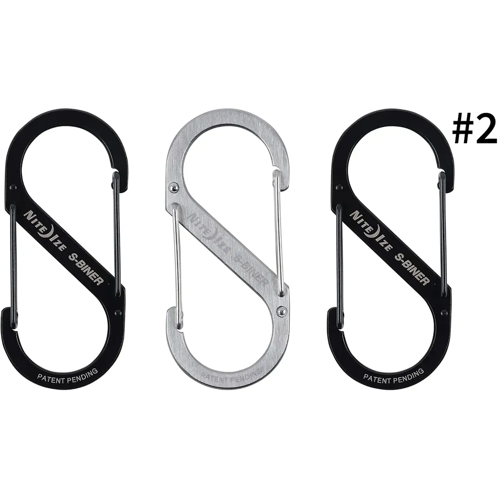 Карабин металлический NiteIze S-Biner, размер 2 3 шт.