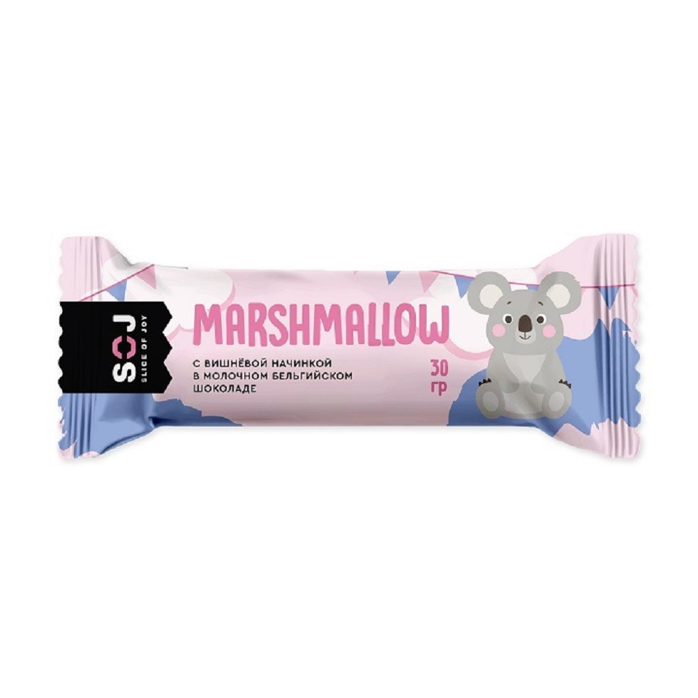 Батончик SOJ Marshmallow 30 г с вишневой