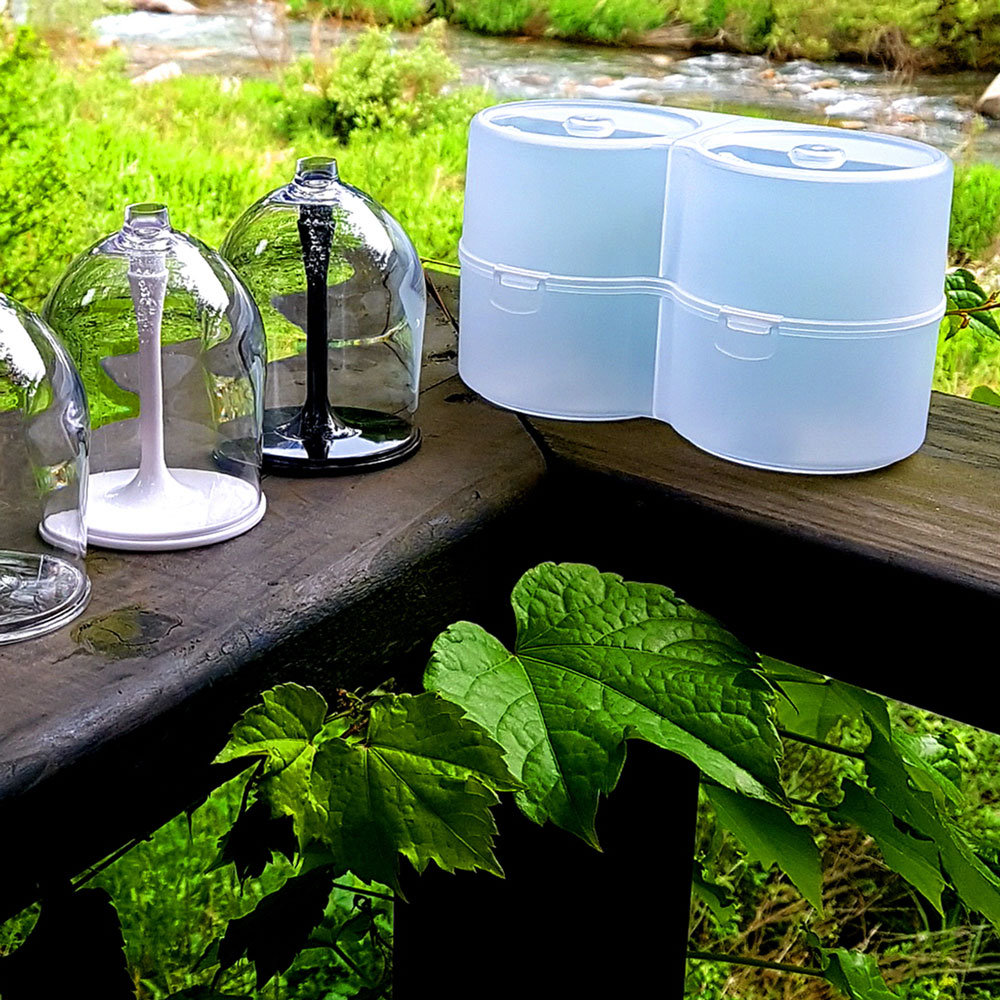 BosoKorea набор из двух складных бокалов Outdoor Wine PCTG320ACC2-1