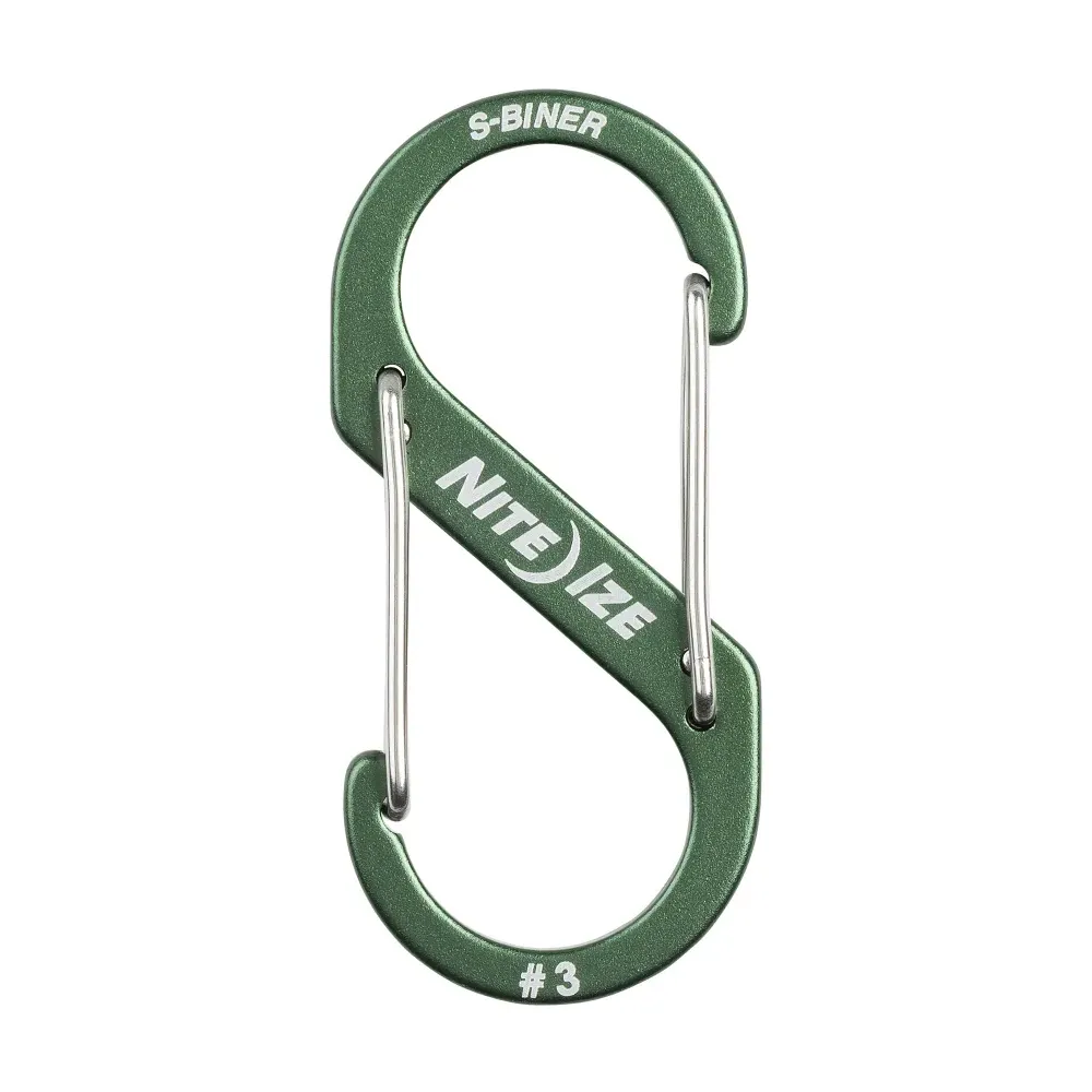 Карабин металлический NiteIze S-Biner Carabiner, алюминевый,размер 3