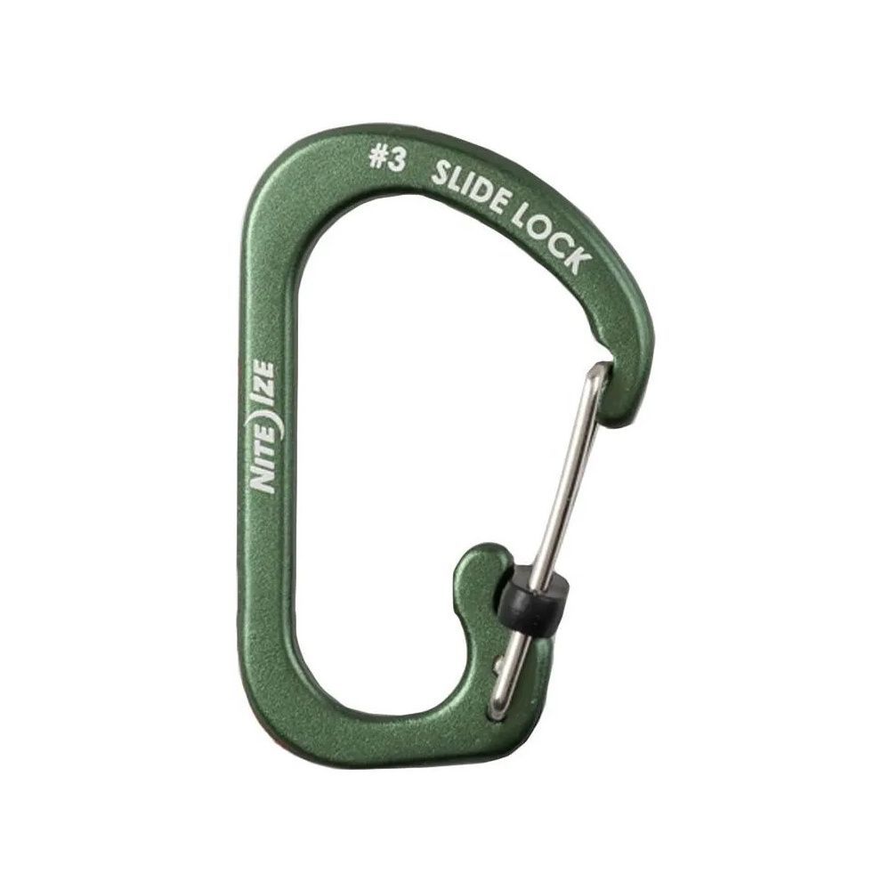 Карабин с блокировкой алюминевый NiteIze SlideLock Aluminum, размер 3