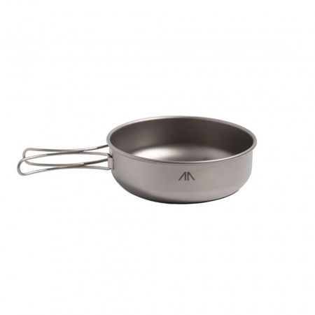 Миска с ручками титановая GORAA TITANIUM SINGLE-WALL BOWL WITH FOLDING HANDLE 600мл.