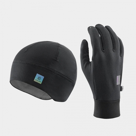 Шапка+перчатки Kailas Trail Running Set Unisex KM2408001 черные Black 17000 S