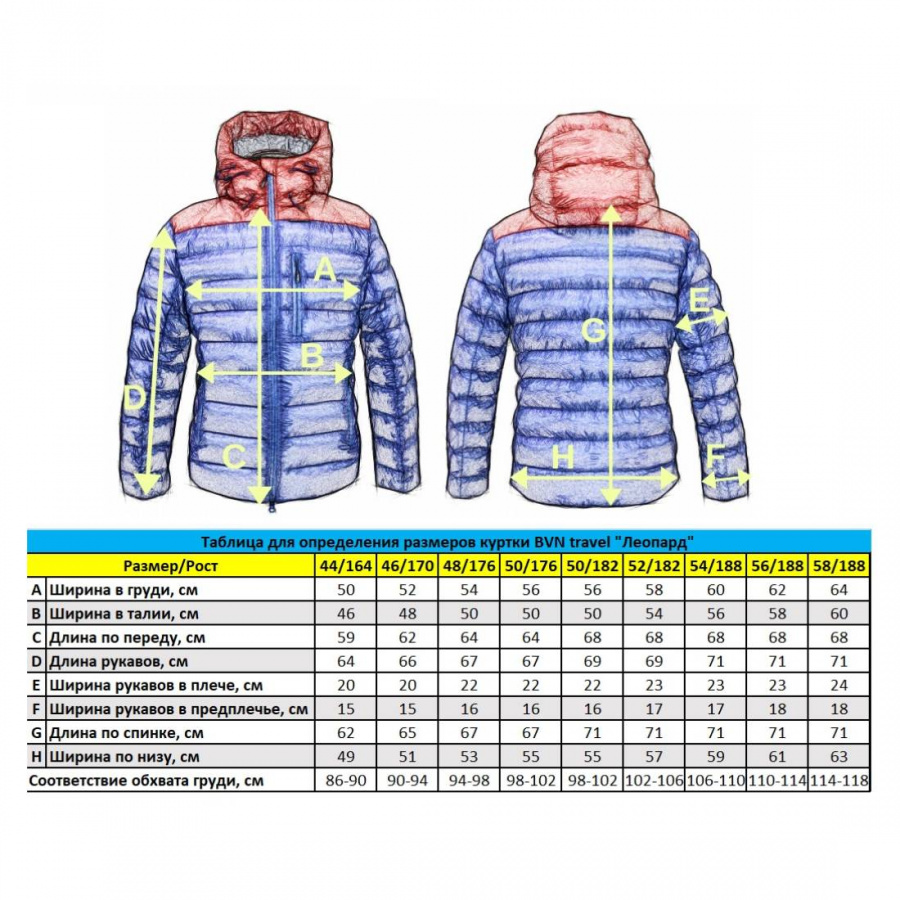 Куртка пуховая BVN Леопард