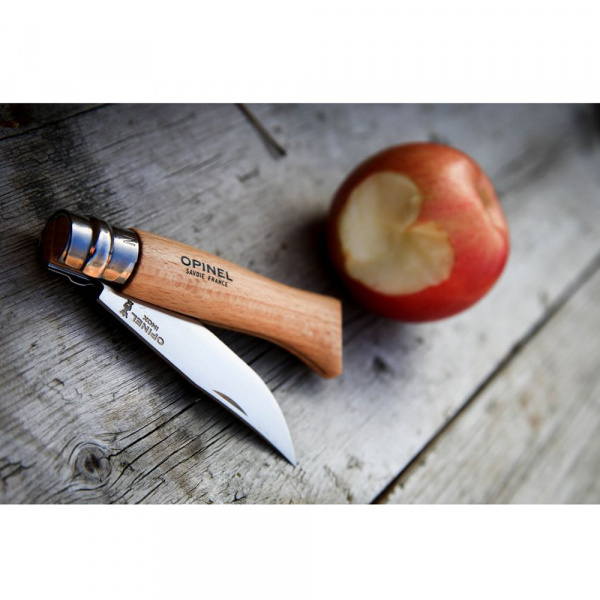 Нож Opinel №8, нержавеющая сталь, бук