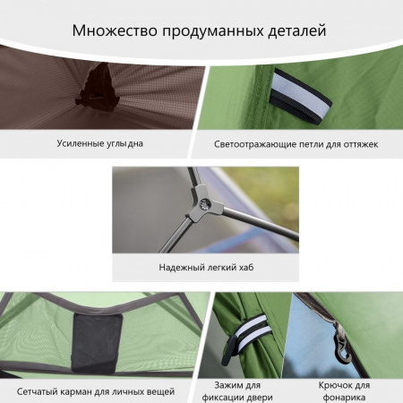 Палатка Naturehike Cloud up 1 20D NH18T010-T с футпринтом