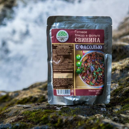 Готовое блюдо Свинина с фасолью 250 г. (Кронидов)