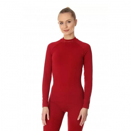 Термобелье женское Brubeck футболка с длинным рукавом EXTREME THERMO бордовый L