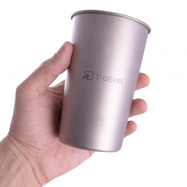 Стакан титановый T-Gear Titanium Beer Cup 500