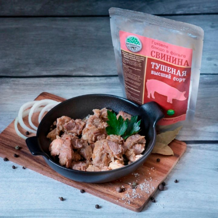 Готовое блюдо Свинина тушеная (тушенка) высший сорт 250 г (Кронидов)