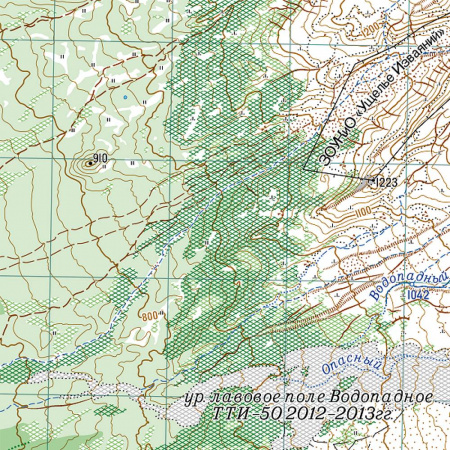 Карты износостойкие для туристов: набор Камчатка: Природный парк «Ключевской»