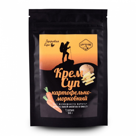 Картофельно-морковный суп-пюре zip 50 г (Здоровая Еда)