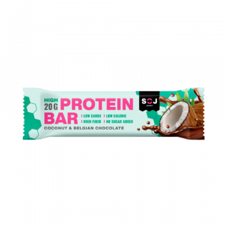 Батончик протеиновый PROTEIN BAR с кокосом в молочном шоколаде без добавления сахара 50г