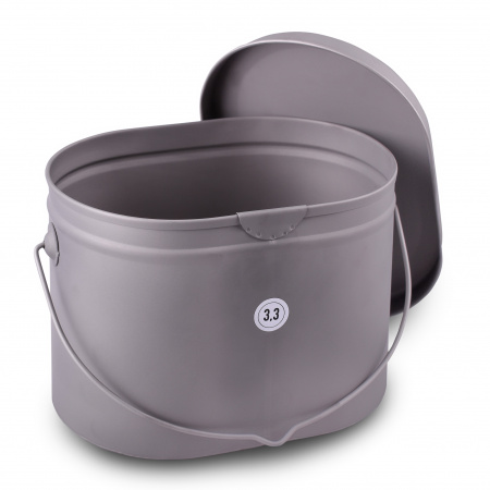 Набор низких котелков 3 шт.(3,3;4,5;6л) титан (Роза ветров)