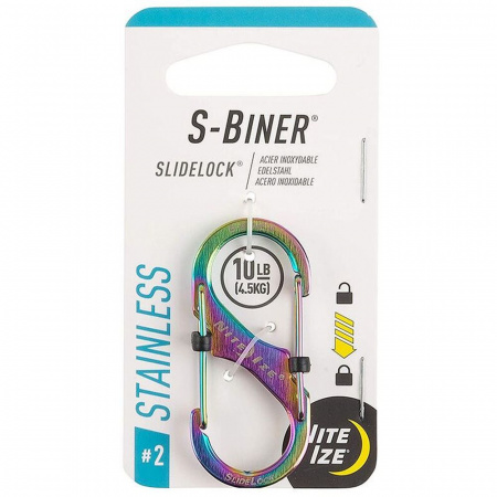 Карабин металлический NiteIze S-Biner SlideLock, размер 2