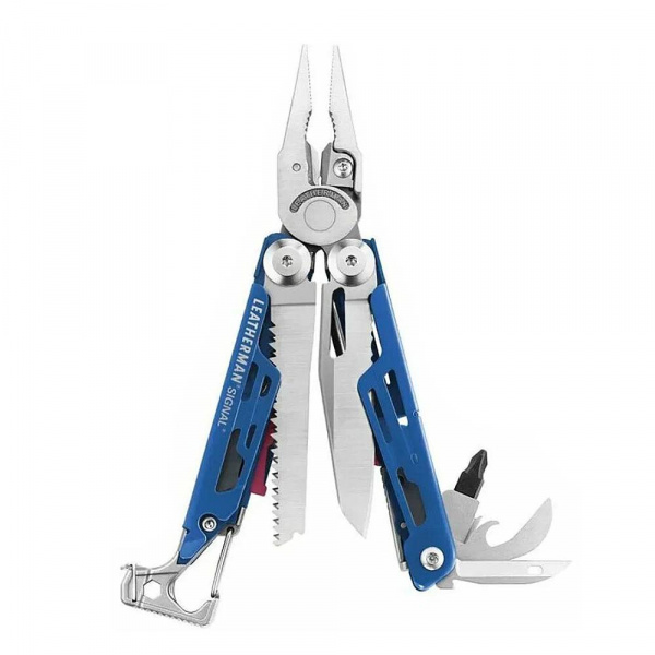 Мультитул Leatherman Signal -832741 115мм 19функций синий нейлоновый чехол карт.коробка