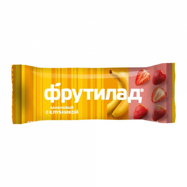Фруктовый батончик неглазированный Фрутилад банан и клубника 30г