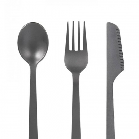 Набор титановых приборов Naturehike TZD11 NH19T011-D (ложка, вилка, нож)