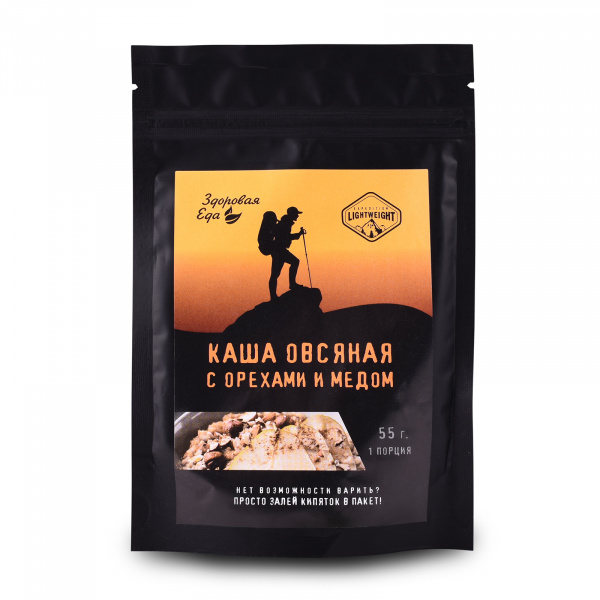 Каша овсяная с орехами и медом 55 г ("Здоровая Еда")