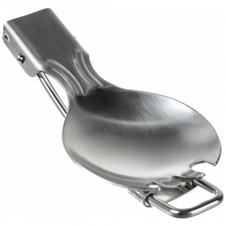 Ложка складная с зубчикамми на конце, нерж.сталь, (ДК-590), «Дружба»