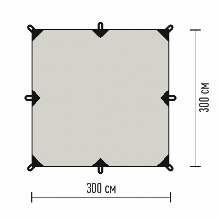 Тент 3*3м Talberg SAHARA