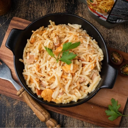 Готовое блюдо Паста Карбонара с сыром и беконом 300 г. (Кронидов)