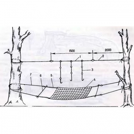 Сетка костровая 0,6*0,45м с чехлом Терра