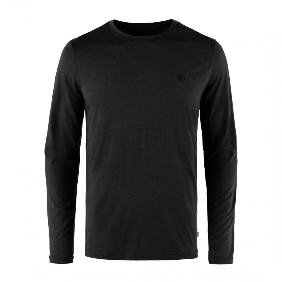 Футболка с длинным рукавом Fjallraven Abisko Wool LS M черная (black) M