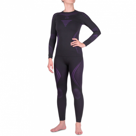 Термобелье UTO комплект Sports 2.0 Bamboo Charcoal W's 993204 Black/Purple XL