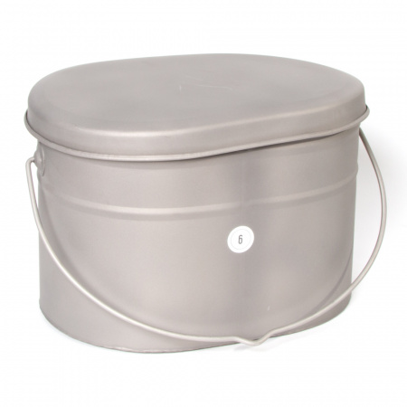 Набор низких котелков 4 шт.(2,2;3,3;4,5;6л) без ручек титан (Роза ветров)