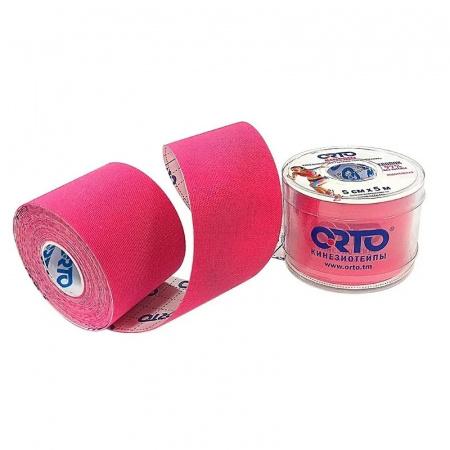 Кинезиотейп из хлопка "Классический" (розовый)