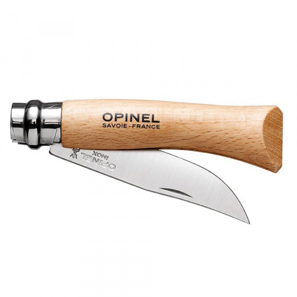 Нож Opinel №7, нержавеющая сталь, бук