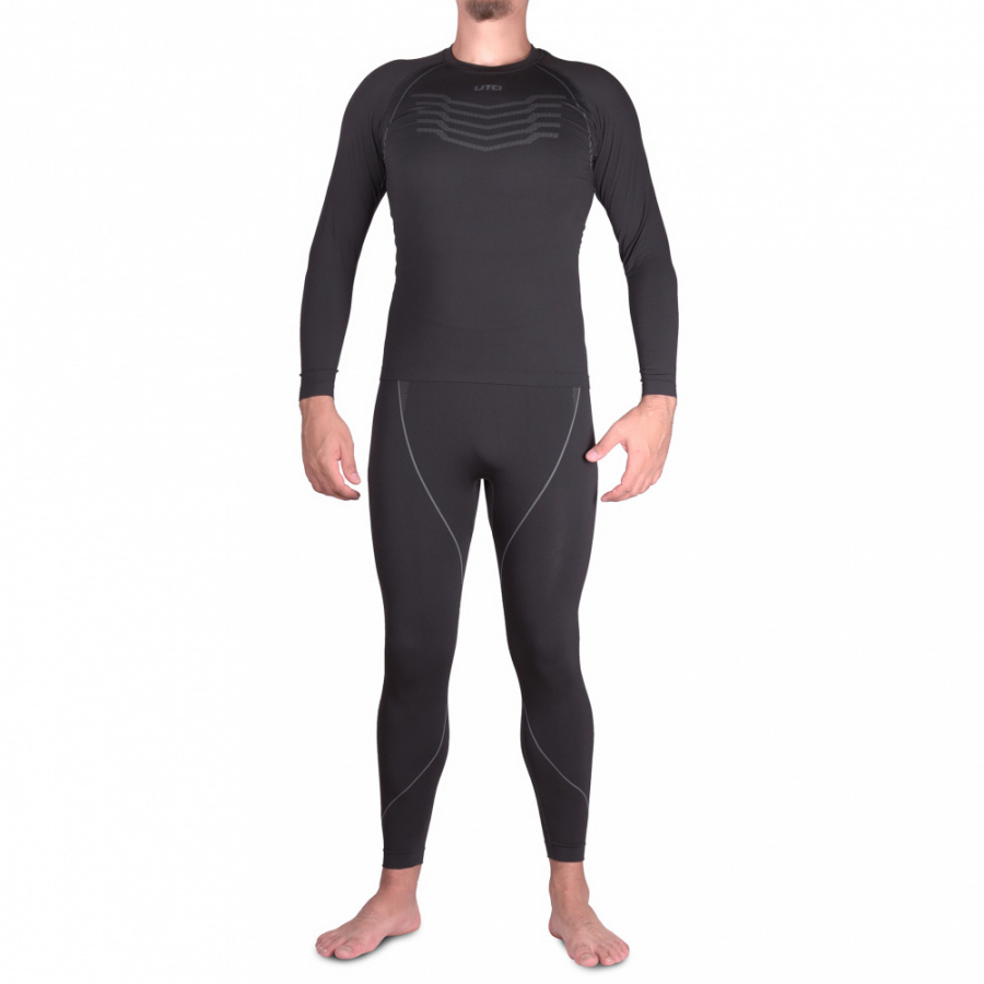 Термобелье UTO комплект Sports 4.0 Bamboo Charcoal 923101 Black/Grey XL