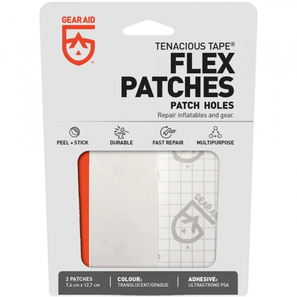 Gear Aid комплект заплаток Tenacious Tape - Flex Patches 7,62x12,7см (3"х5")