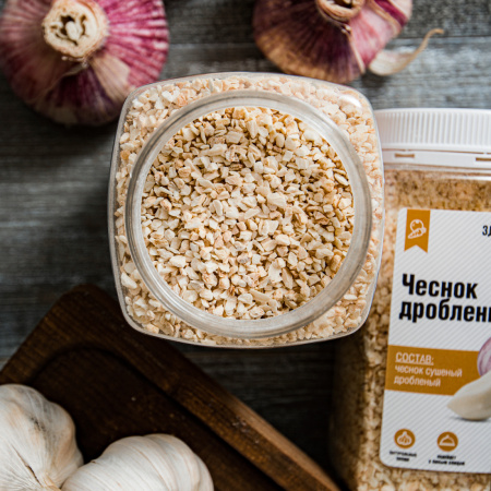 Чеснок сушеный дробленый, гранулы 300 г (Здоровая Еда)