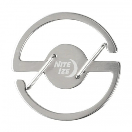 Брелок для ключей NiteIze Medallion Key Carabiner, стальной