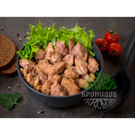 Готовое блюдо Свинина тушеная (тушенка) высший сорт 250 г (Кронидов)