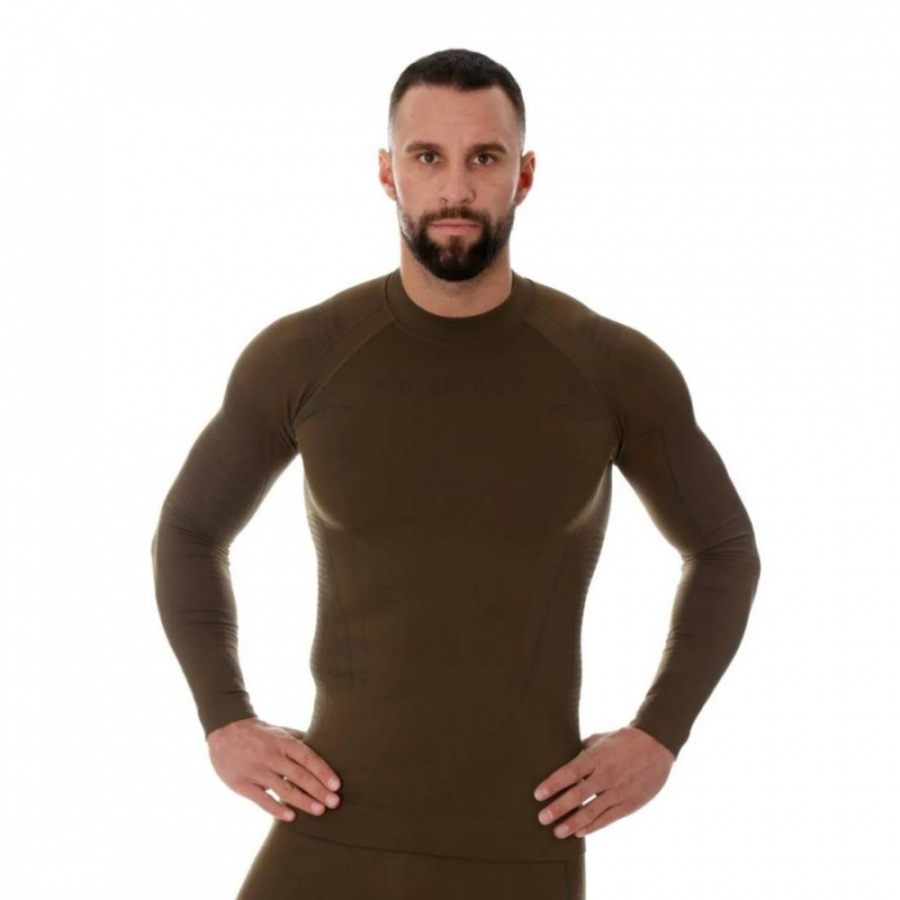 Термобелье мужское Brubeck футболка длинный рукав RANGER THERMO хаки XL