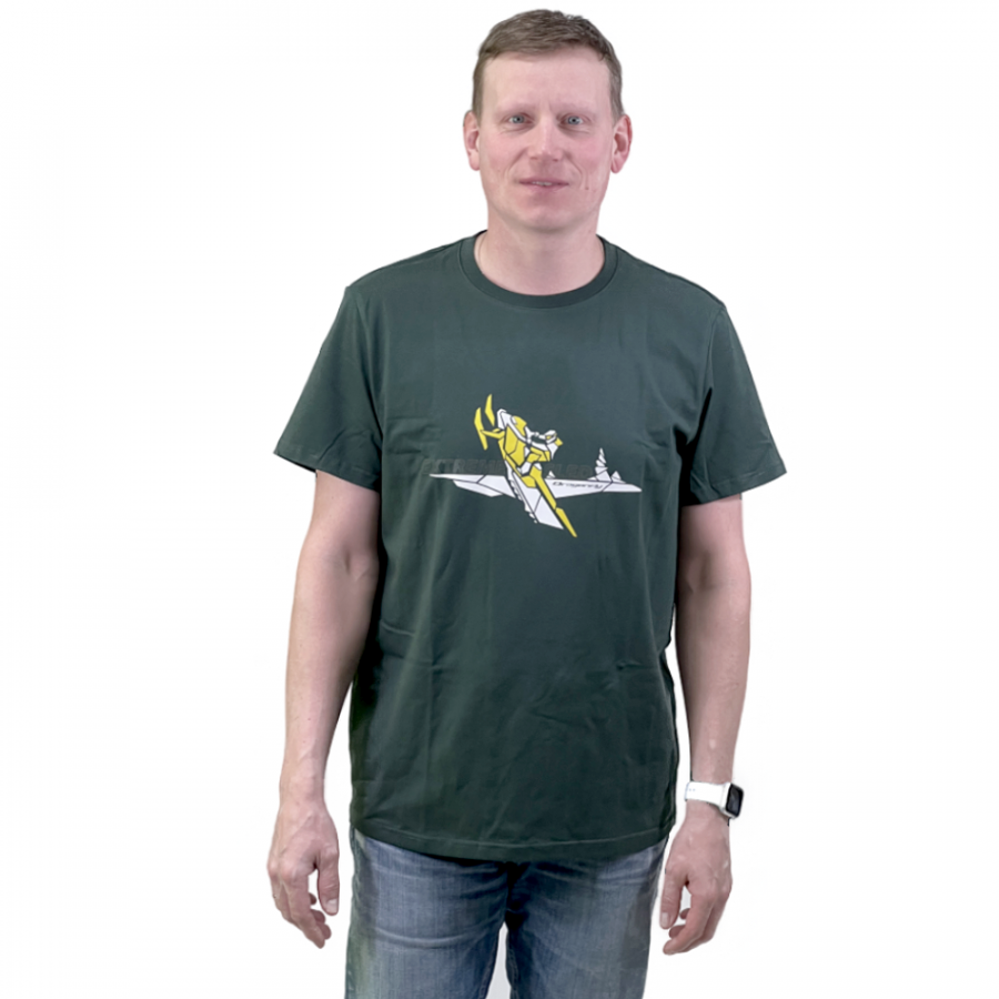 Dragonfly Футболка с принтом Snow Extreme Sled. Darkgreen. M (L)