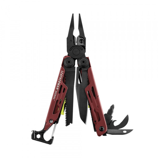 Мультитул Leatherman Signal Crimson -832745 115мм 19функций красный нейлоновый чехол карт.коробка