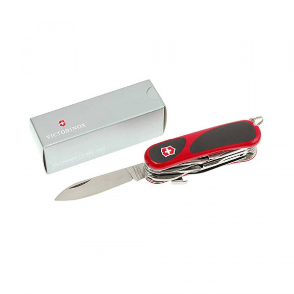 Нож перочинный Victorinox EvoGrip S557 (2.5223.SC) 85мм 21функц. красный/черный карт.коробка