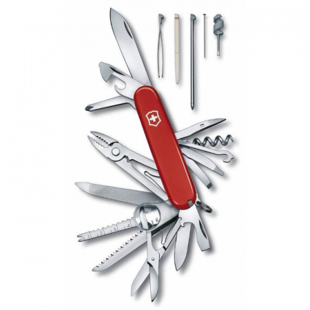 Нож перочинный Victorinox SwissChamp (1.6795) 91мм 33функций красный