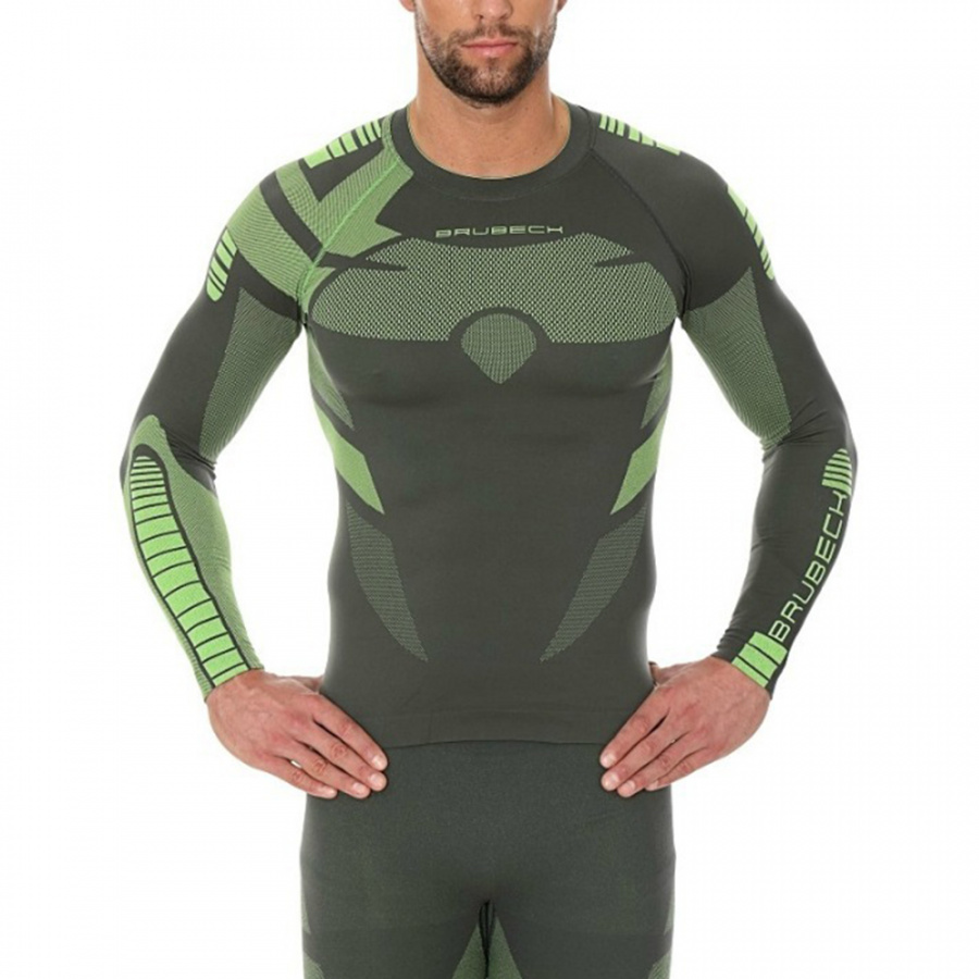 Термобелье мужское Brubeck футболка с длинным рукавом зональная DRY