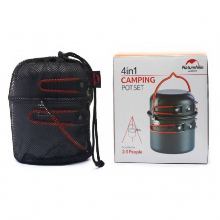 Набор посуды на 2-3 человека Naturehike NH18T018-G 4 предмета