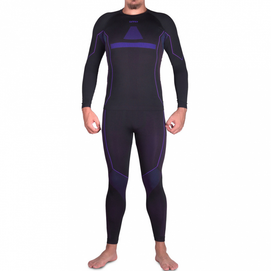 Термобелье UTO комплект Sports Bamboo Charcoal 973102 Black/Blue XXL