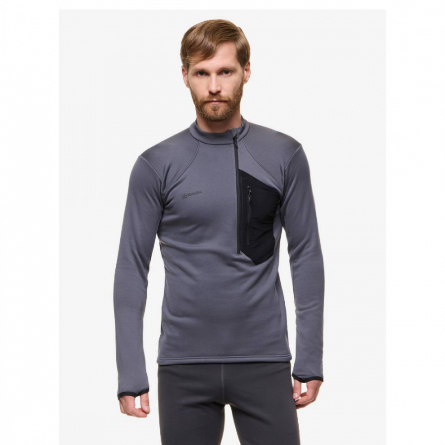 Термобелье фуфайка BASK PS Explorer V2 темная серая 48