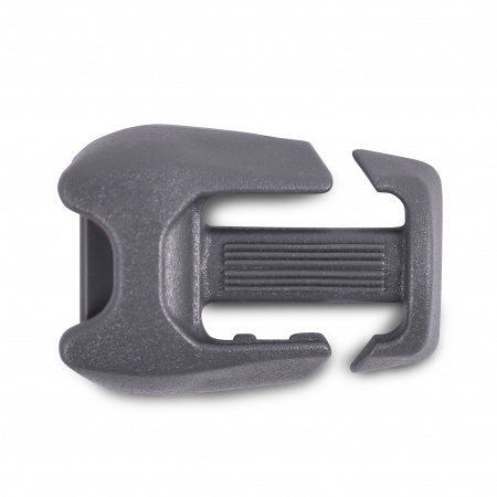 Пряжка двухщелевая съемная с держателем Duraflex Xlite Quik Attach, 15мм, 1-90255, серый