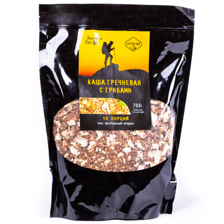 Каша гречневая с грибами 700 г (Здоровая Еда) Zip